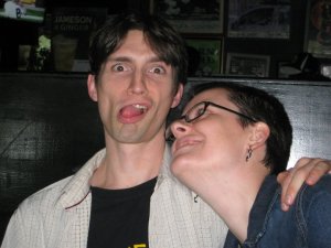 Ginny and I back in Atlanta, after I healed some.