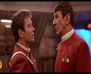 Kirk: “Spock, you want to know something? Everybody’s Human.” Spock: “I find that remark… insulting.”