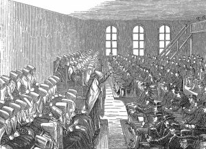 Not completely unlike our Meeting  for worship (Wednesdays) at school.